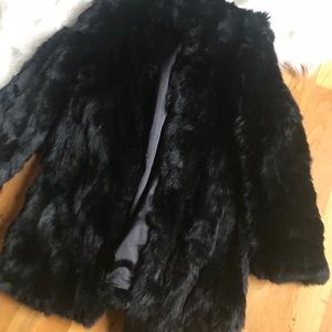 Real rabbit fur jacket